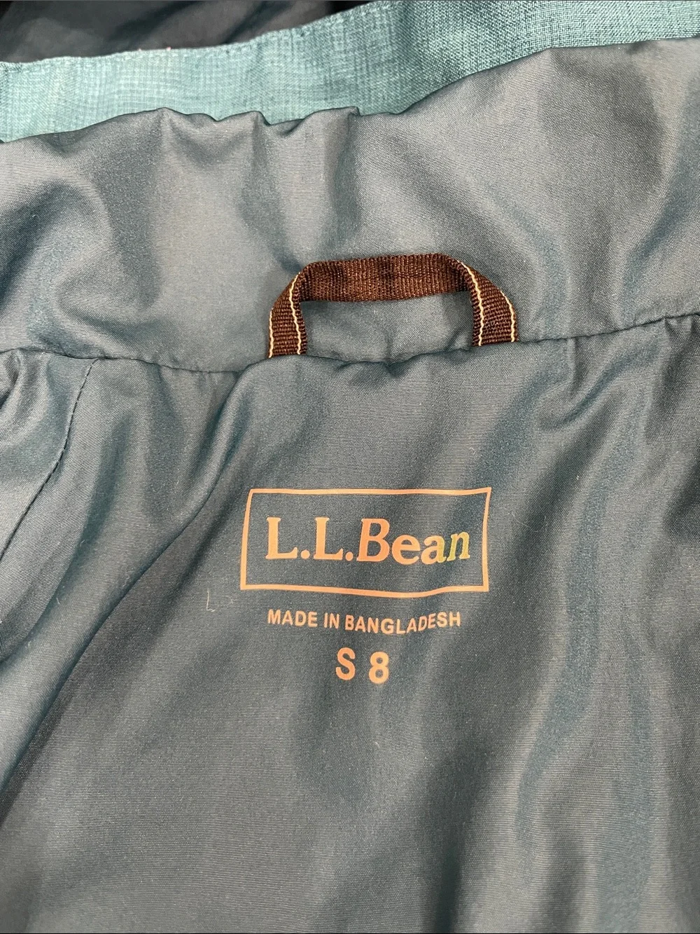L.L. Bean bright teal